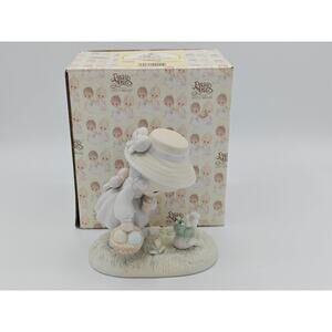 Precious Moments Hoppy Easter Friend Figurine Enesco 1990 w Box